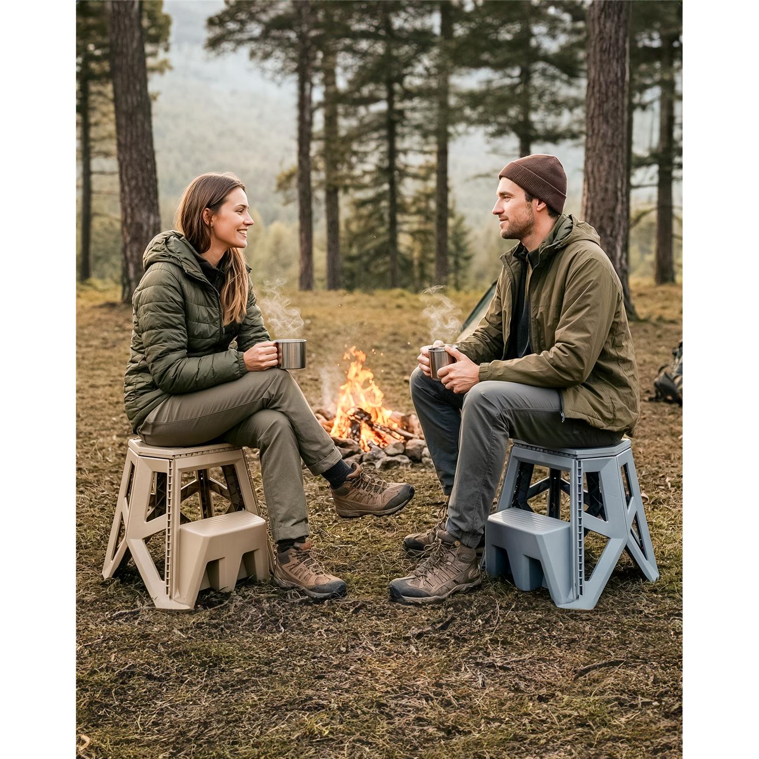 Büyük Tank Basamaklı Katlanır Tabure