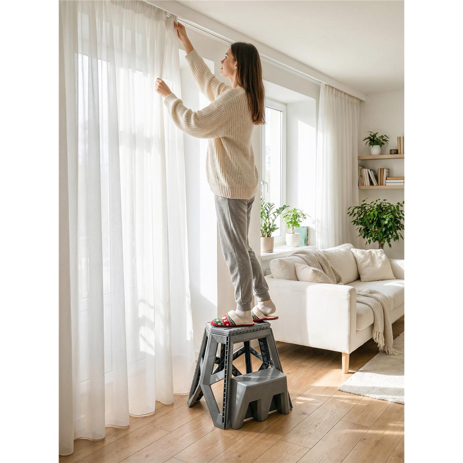 Büyük Tank Basamaklı Katlanır Tabure